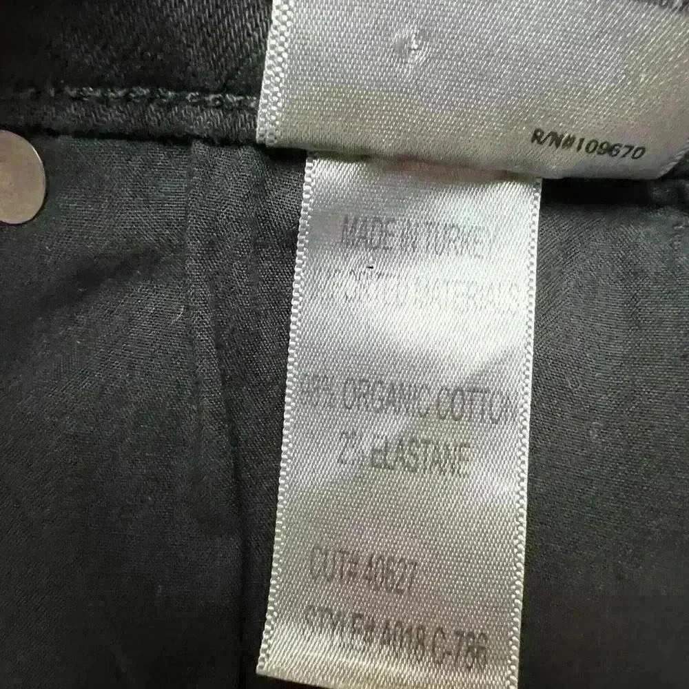 AGOLDE Sophie High Rise Skinny Crop Jeans Black Harlow Destructed Size 32 - Picture 9 of 10